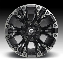 Fuel Vapor D851 Matte Black Machined Gray Tint Custom Truck Wheels 3