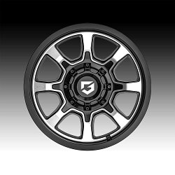 Gear Offroad 772MB Glock Gloss Black Custom Truck Wheels 3