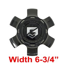 CAP-6H-B21 / Gear Alloy Gloss Black Snap-In Center Cap 3