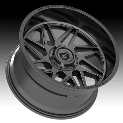 Gear Offroad 761AM Ratio Gloss Anthracite Milled Custom Truck Wheels 2