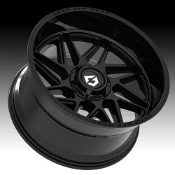 Gear Offroad 761B Ratio Gloss Black Custom Truck Wheels 2