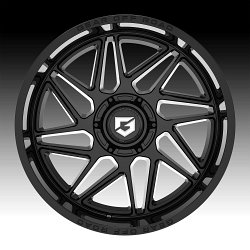 Gear Offroad 761B Ratio Gloss Black Custom Truck Wheels 3