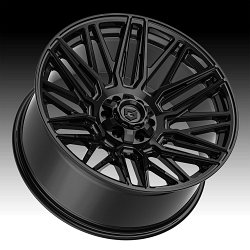 Gear Offroad 770B Edge Gloss Black Custom Truck Wheels 2