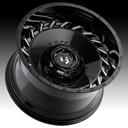 Gear Offroad 756MB Orbit Gloss Black Machined Custom Wheels Rims 3