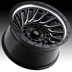 Gear Offroad 757MB Monsoon Gloss Black Machined Custom Wheels Rims 3