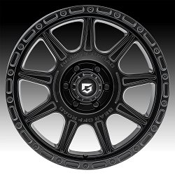 Gear Offroad 759SB Sector T Satin Black Custom Wheels Rims 2