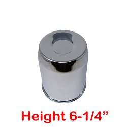 HC211LA / Gorilla Closed Push-Thru Chrome Center Cap / 5.1&quot; Diameter 3