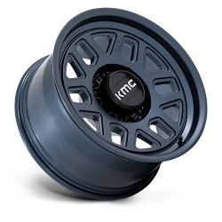 KMC KM451LX Mesa Forged Monoblock Metallic Blue Custom Truck Wheels 2