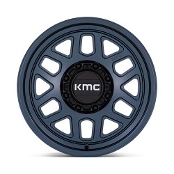 KMC KM451LX Mesa Forged Monoblock Metallic Blue Custom Truck Wheels 3