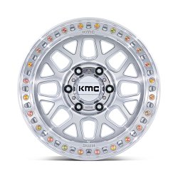 KMC KM549 GRS Machined Silver Custom Truck Wheels 3