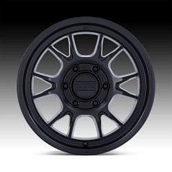 KMC KM729 Range Matte Black Custom Truck Wheels 3