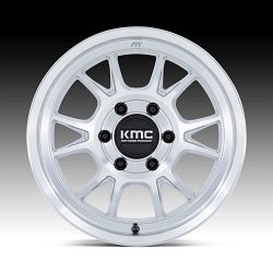 KMC KM729 Range Machined Silver Custom Truck Wheels 3