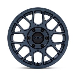 KMC KM730 Hatchet Metallic Blue Custom Wheels 3