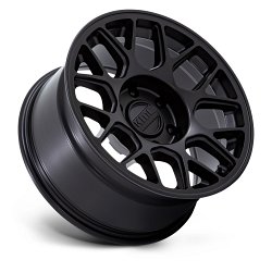 KMC KM730 Hatchet Matte Black Custom Wheels 2