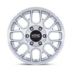 KMC KM730 Hatchet Machined Silver Custom Wheels 3