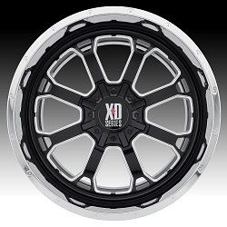 XD Series XD202 Buck 25 Black Milled / Chrome Custom Wheels Rims 2