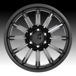 XD Series XD855 Luxe Machined Black Grey Tint Custom Wheels Rims 3