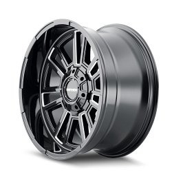 Mayhem Apollo 8115 Gloss Black Milled Custom Wheels 2