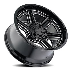 Mayhem Hermosa 8117 Gloss Black Milled Custom Wheels 2