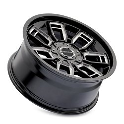 Mayhem Ordinance 8118 Gloss Black Milled Custom Wheels 2