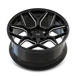 Mayhem Vanquish 8119 Gloss Black Milled Custom Wheels 3