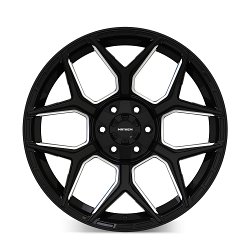 Mayhem Vanquish 8119 Gloss Black Milled Custom Wheels 2