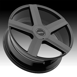 Motiv 439B Command Gloss Black Custom Wheels Rims 2