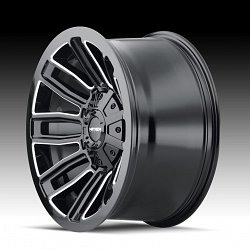 Mayhem Decoy 8108 Gloss Black Milled Custom Wheels Rims 2