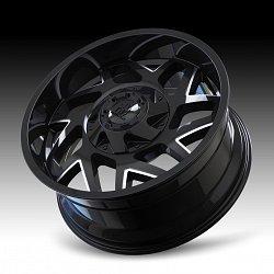 Mayhem Hatchet 8106 Gloss Black Milled Custom Wheels Rims 3