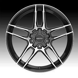 Motiv 434MB Matic Machined Gloss Black Custom Wheels Rims 2