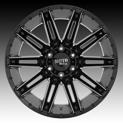 Moto Metal MO998 Kraken Gloss Black Milled Custom Wheels Rims 3