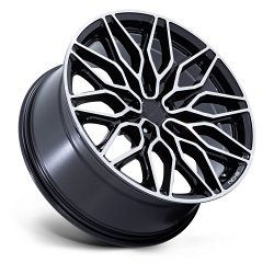 Niche Calabria 5 NC277BD Machined Gloss Black Custom Wheels 2