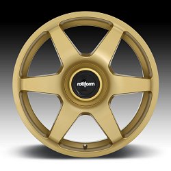 Rotiform SIX R118 Matte Gold Custom Wheels Rims 3