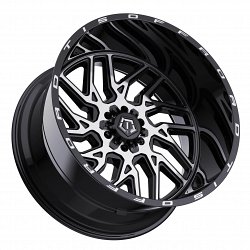 TIS Wheels 544MB Machined Gloss Black Custom Truck Wheels Rims 2