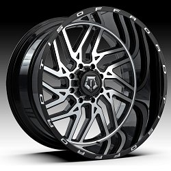 TIS Wheels 544MB Machined Gloss Black Custom Truck Wheels Rims 3