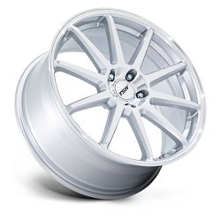 TSW Canard Machined Gloss Silver Custom Truck Wheels 2