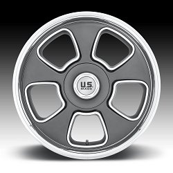 US Mags BLVD U125 Gunmetal Custom Wheels Rims 3