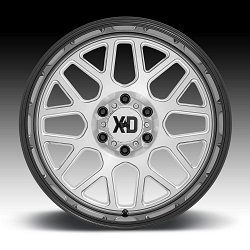 XD Series XD849 Grenade 2 Brushed Milled Black Custom Truck Wheels Rims 3