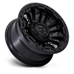 XD Series XD870 Bomber Matte Black Custom Truck Wheels 2