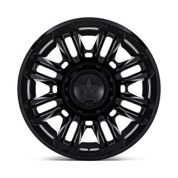 XD Series XD870 Bomber Matte Black Custom Truck Wheels 3