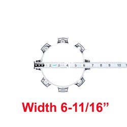 XD1708BASE2-POL / XD Series Aluminum Bolt-On Center Cap Base 3