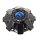 1001-63GBK / Fuel Gloss Black / Blue Logo Bolt-On Center Cap