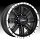 Gear Alloy 723MB 723 Nitro Carbon Black w/ Machined Custom Rims Wheels