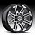 Gear Alloy 741MB Mechanic Machined Black Custom Rims Wheels