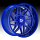 Gear Offroad 761BLM Ratio Gloss Blue Milled Custom Truck Wheels