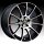 Konig Z-In 14MB Z1 Matte Black w/ Machined Face and Red Undercut Custom Rims Whe