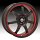 Konig Forward 23B FO Matte Black w/ Red Stripe Custom Rims Wheels