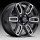 Platinum 252 Allure CUV Gloss Black with Milled Accents Custom Wheels Rims