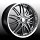 Platinum 200 Apex Hyper Black w/ Machined Lip Custom Rims Wheels