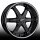 Platinum 295 Flair Gloss Black w/ Machined Stripe Custom Rims Wheels